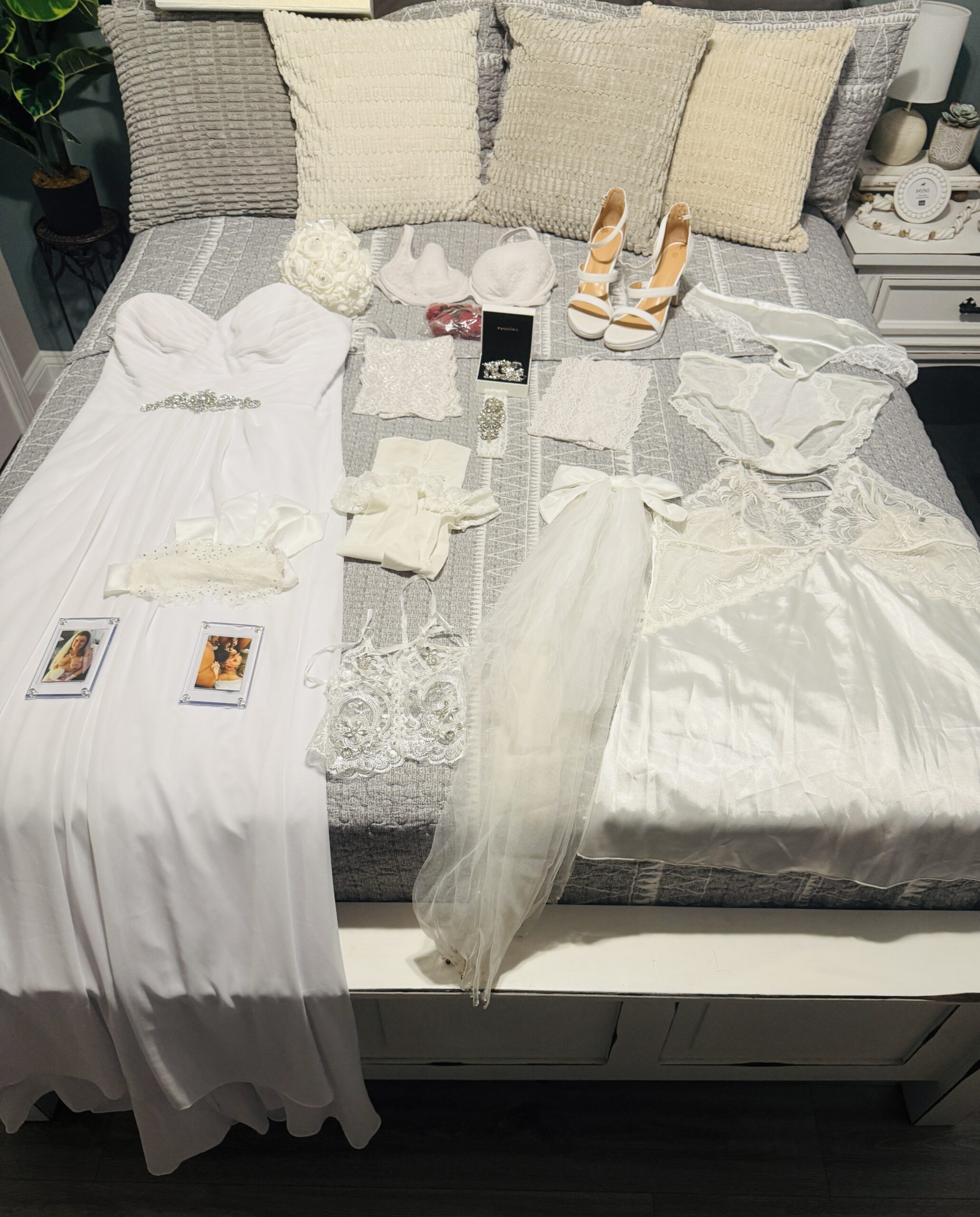 My Actual Wedding Dress & Full Honeymoon Memorabilia Package! 💍🔥🍆 - Image 15