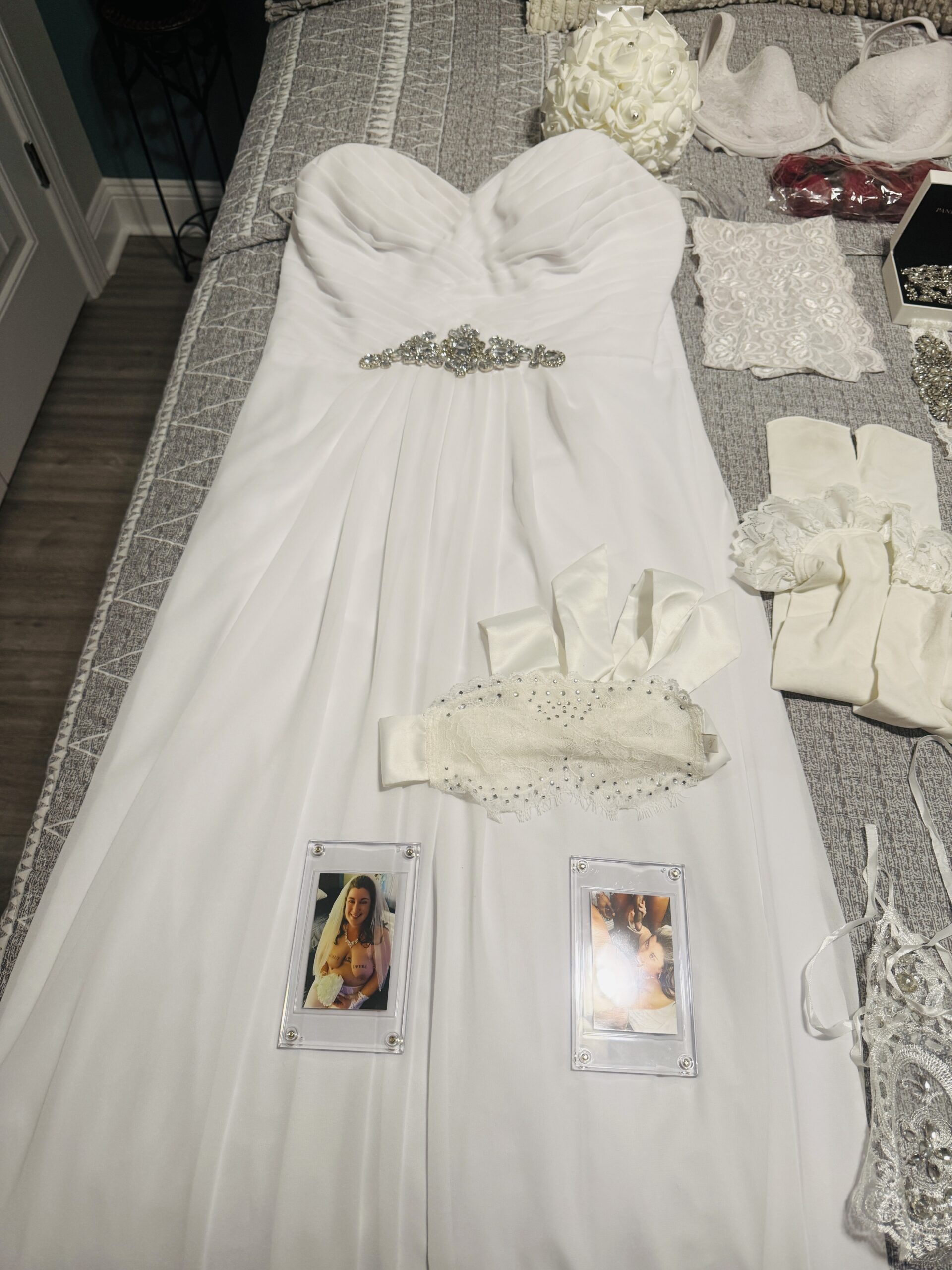 My Actual Wedding Dress & Full Honeymoon Memorabilia Package! 💍🔥🍆 - Image 14