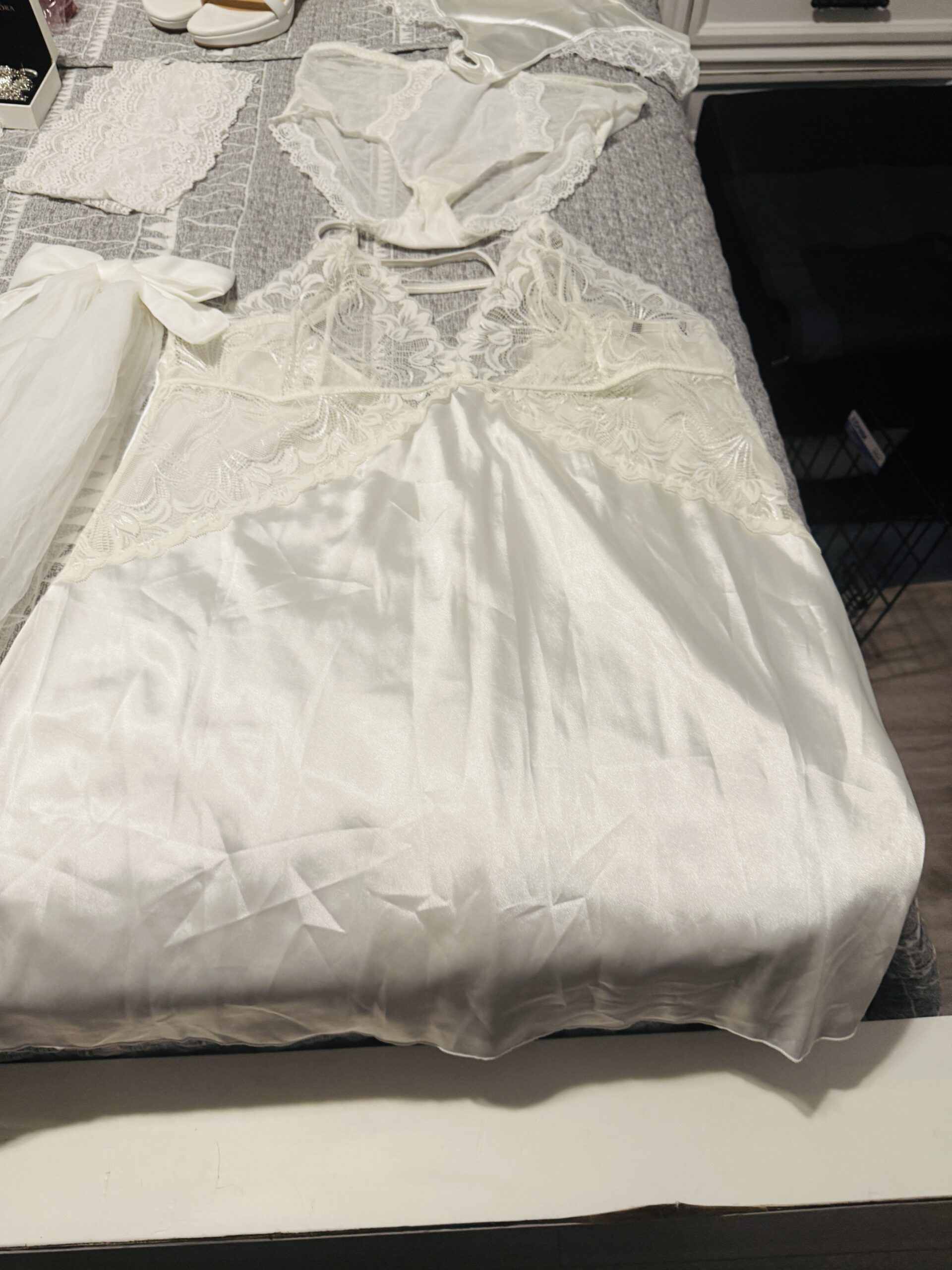 My Actual Wedding Dress & Full Honeymoon Memorabilia Package! 💍🔥🍆 - Image 11