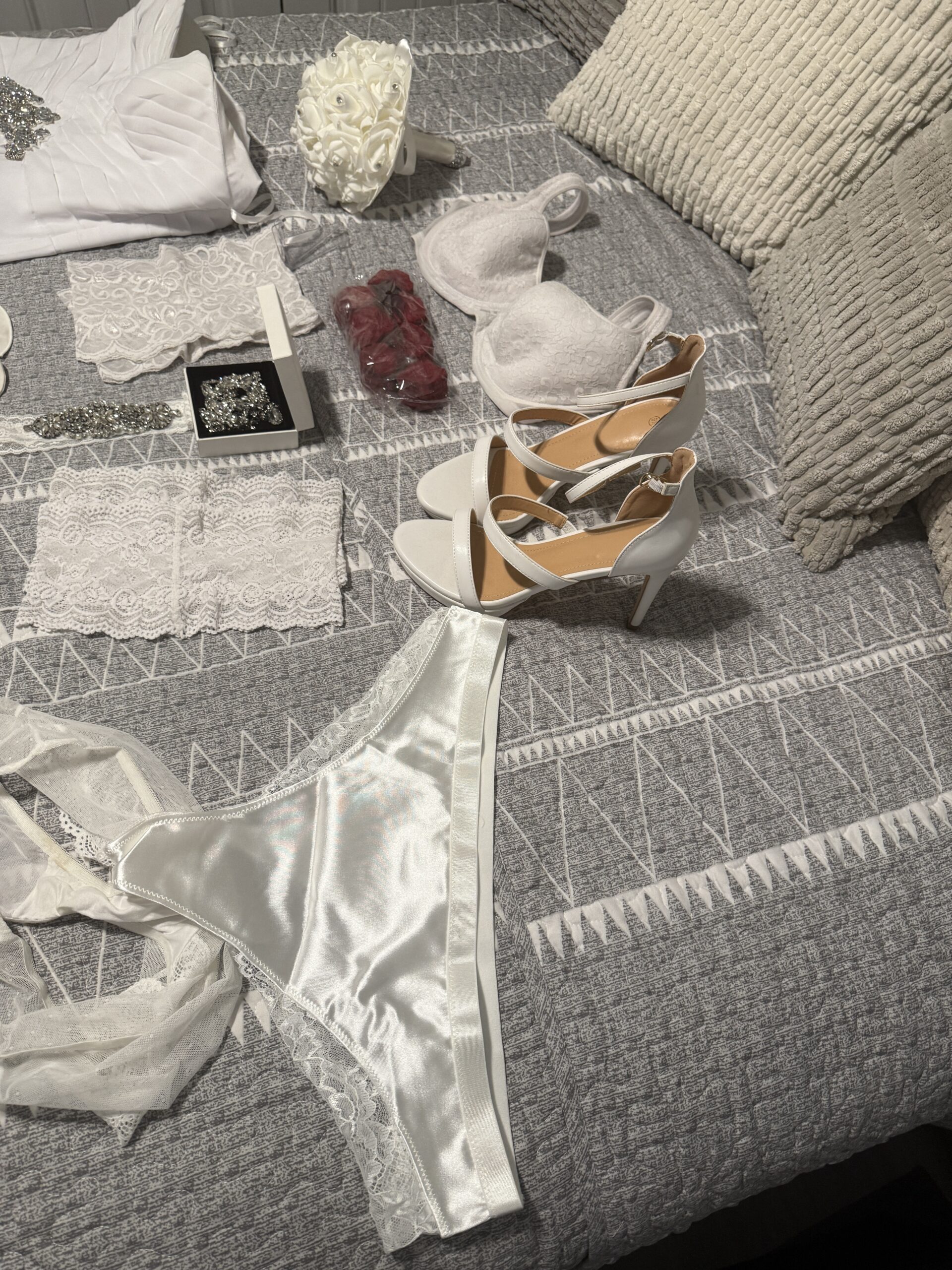 My Actual Wedding Dress & Full Honeymoon Memorabilia Package! 💍🔥🍆 - Image 7