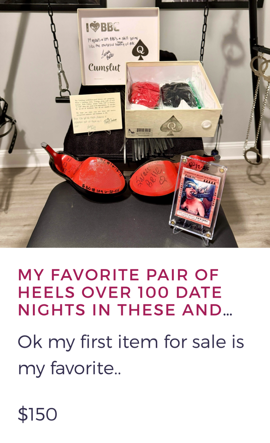 Sarah Belle Signature Collector’s Edition — Custom Well Worn & Used BBC Heels Archive (2011–2025) - Image 13